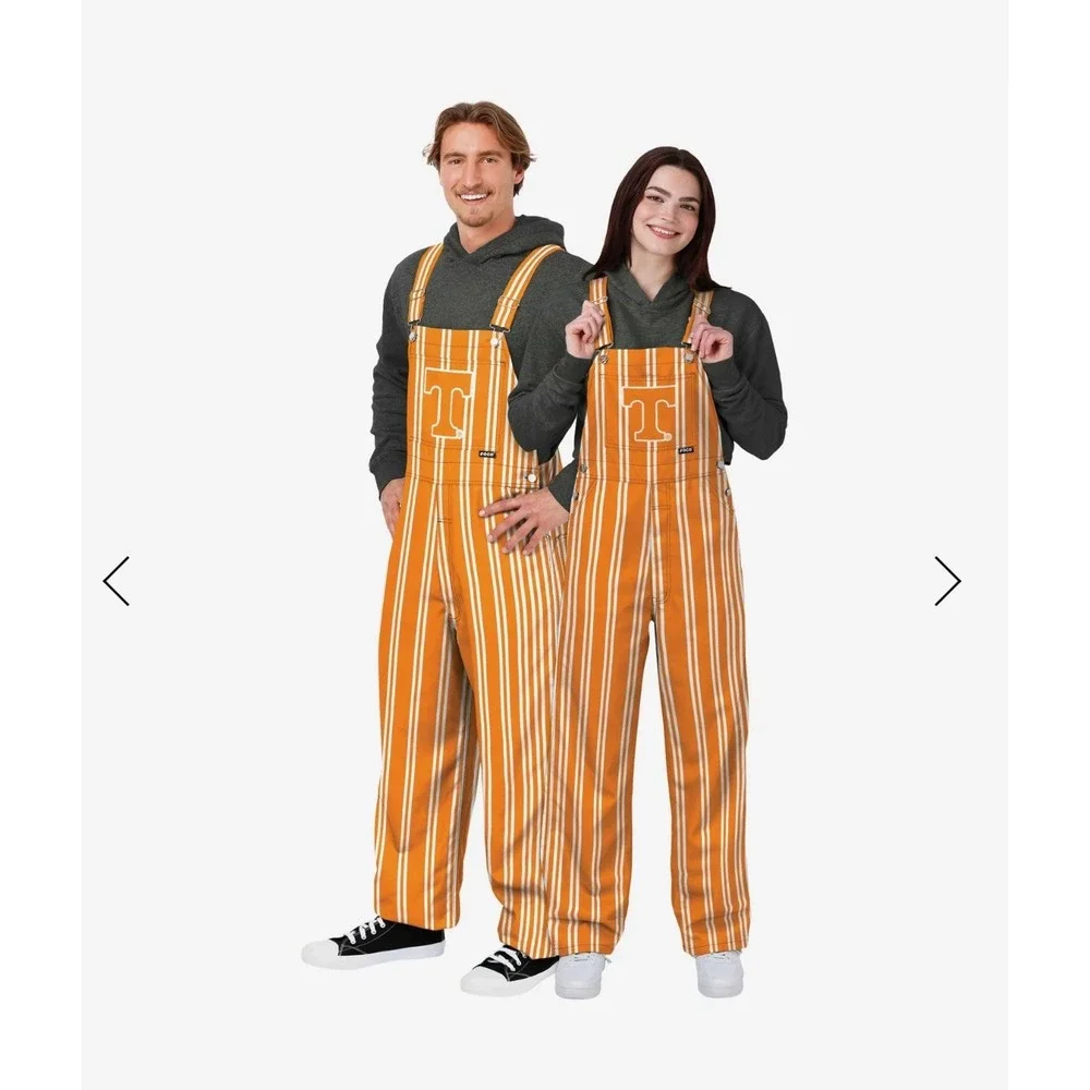 FOCO Men's Tennessee Volunteers NCAA College Logo Sideline Spirit Bib Overalls L